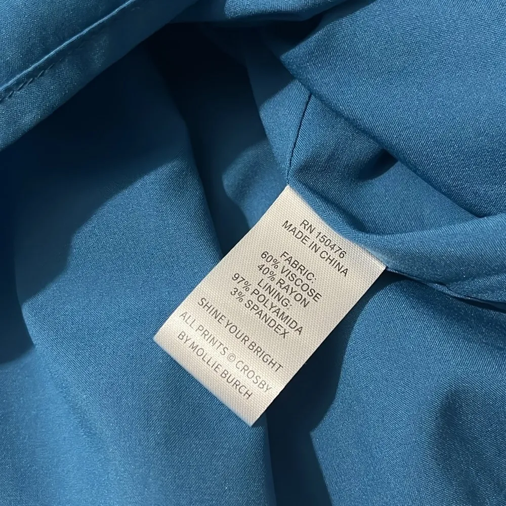 Crosby by Mollie Burch Blue Liza Top Size XS - Image 10