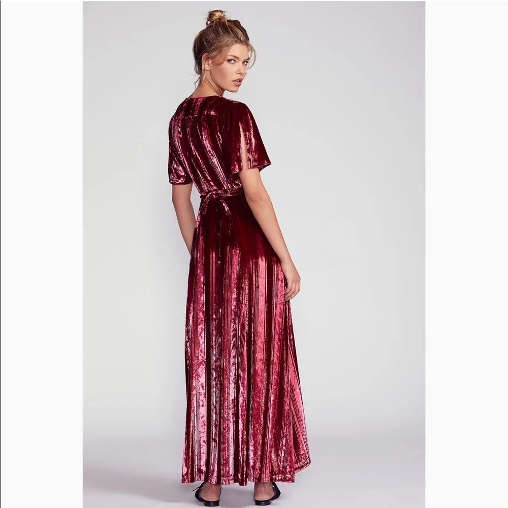 Free People Kara Velvet Wrap Metálica Striped 👗 - Image 2