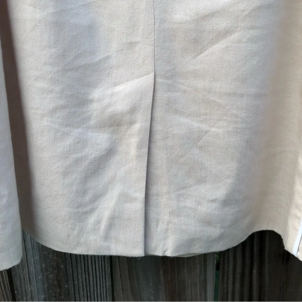 Fully lined linen Cream shift dress 8 - Image 7