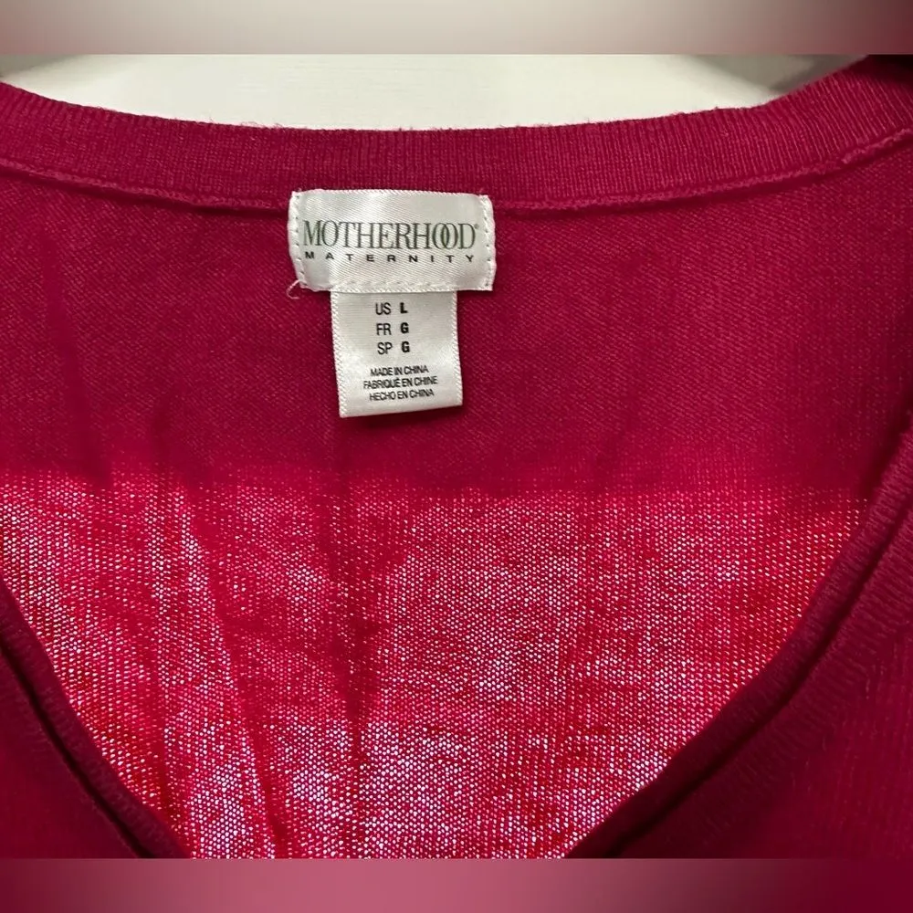 Motherhood Maternity Sweater Red (515) - Image 3