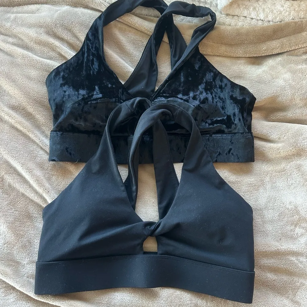 Fabletics Black Strappy Bra Intimates X 2 - Image 2