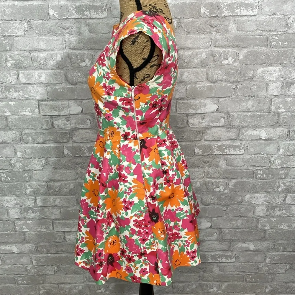 Zara Floral Sleeveless Dress - Image 3