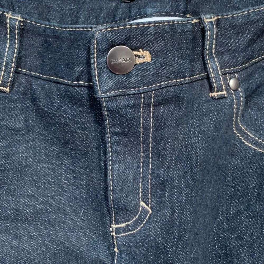 Tahari Jeans Dark Wash Low Rise Bootcut Stretch Denim Classic Western Size 2 - Image 6