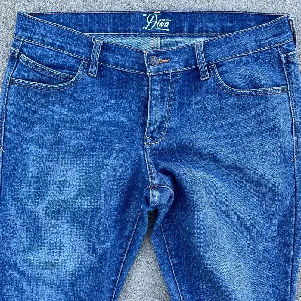Old Navy Diva Jeans Size 10 Petite Short Straight Y2K 00s Vintage Discontinued - Image 2