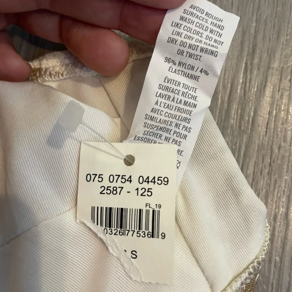 Aerie Pique Animal Print Zebra Keyhole Bandeau Bikini Top size Small - Image 8