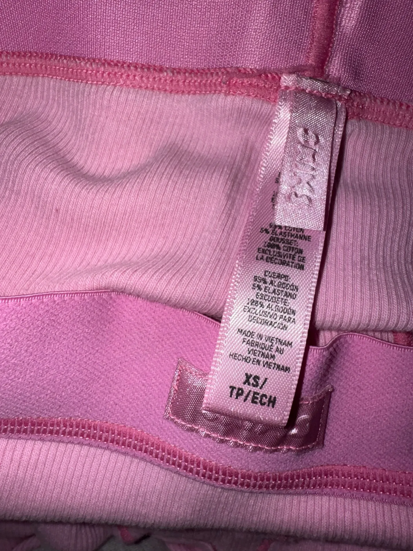 SKIMS Boxers Cotton Rib Bubblegum  - Image 2