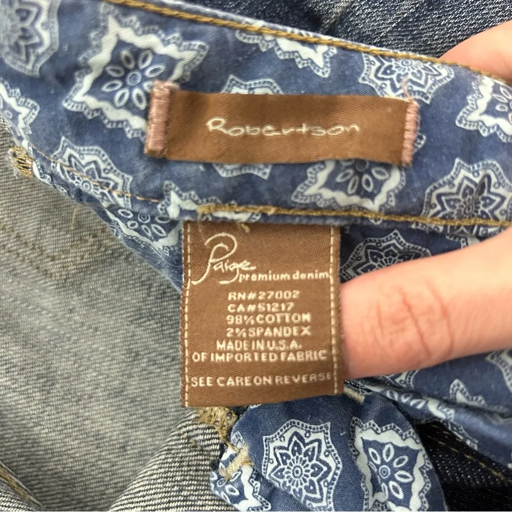 Paige | Roberertson Flare Distressed Denim Jeans Size 29 - Image 4