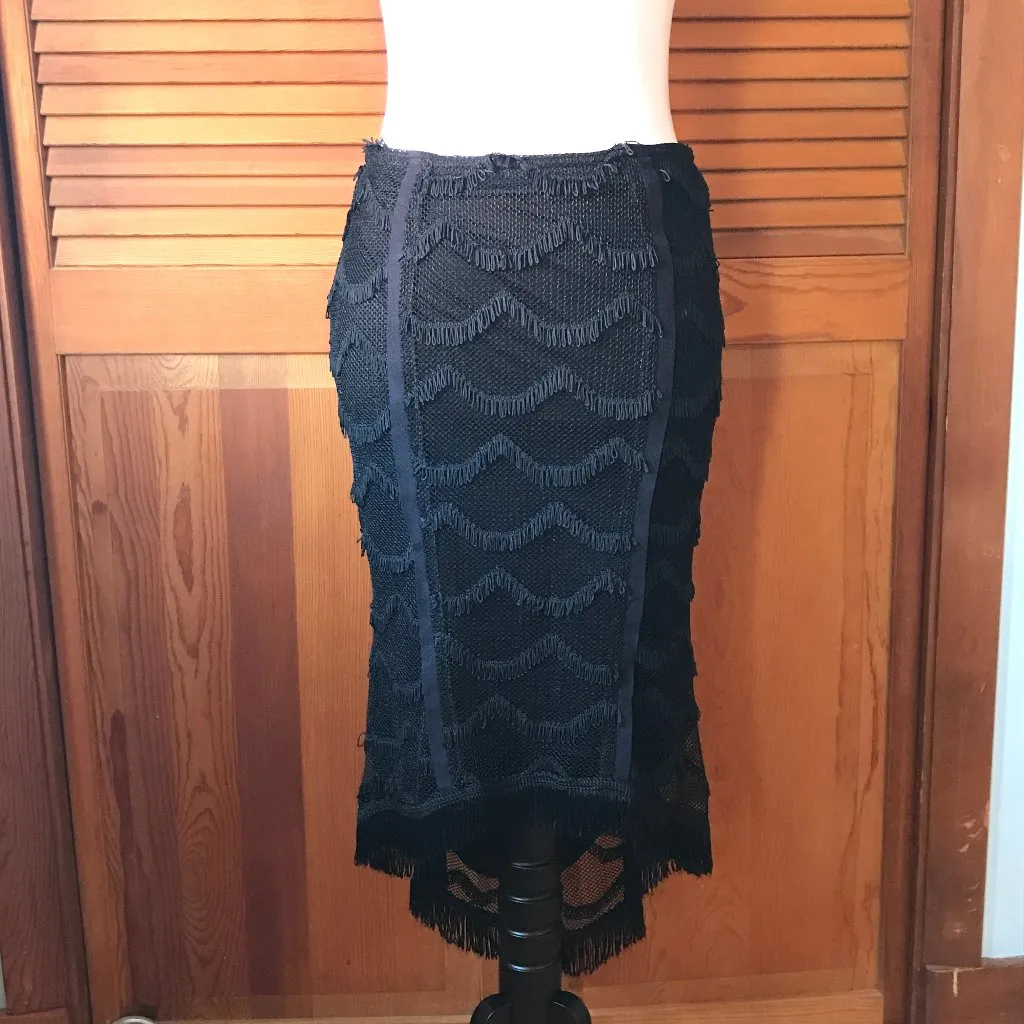 Lip Service Vintage On The Fringe Gothic Victorian Tassel Fishtail Skirt S - Image 2