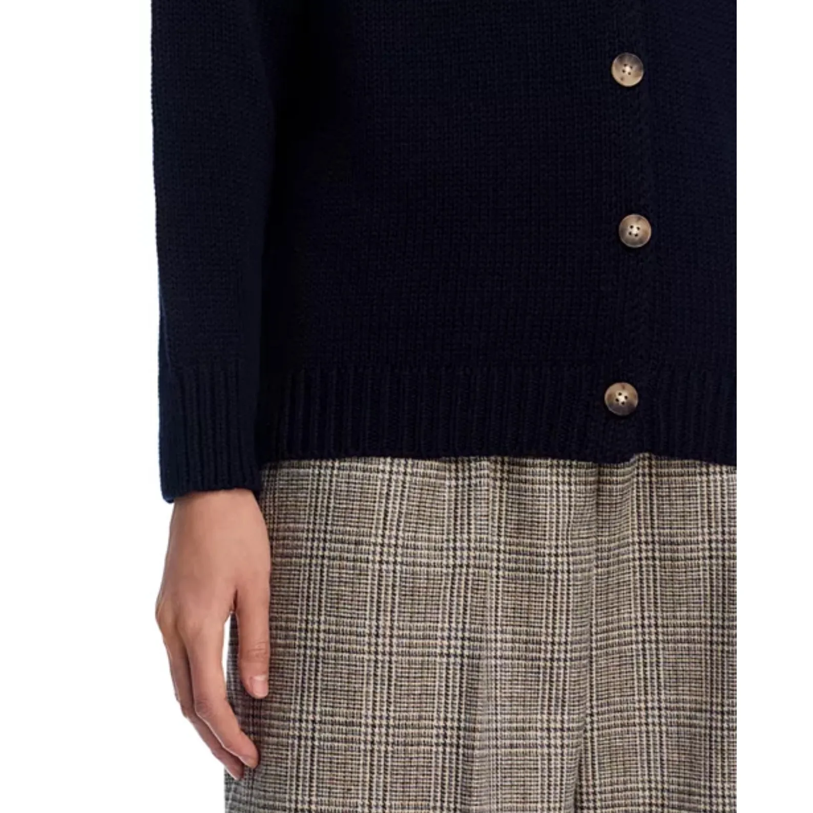 AQUA‎ Cotton Knit Cardigan Sweater Button Front Casual Comfy XXS/XS - Image 4