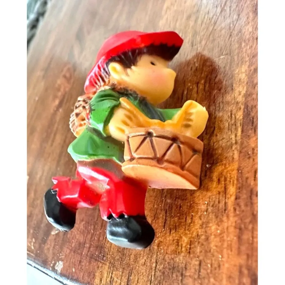 Vintage 70's Hallmark Little Drummer Boy Brooch Pin Jesus Mary Religious… - Image 3