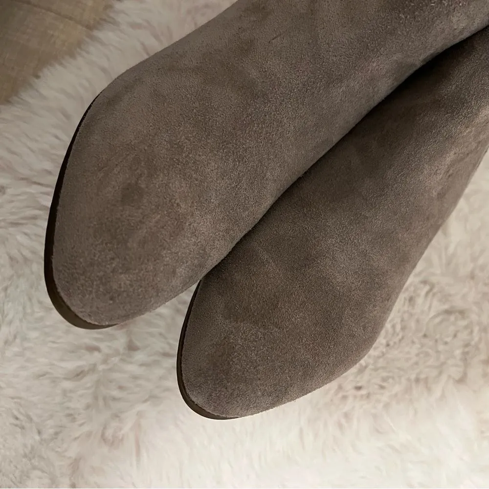 Frye Judith Double Zip Suede Western Boho Ankle Booties Boots Size 9.5 NEW - Image 3