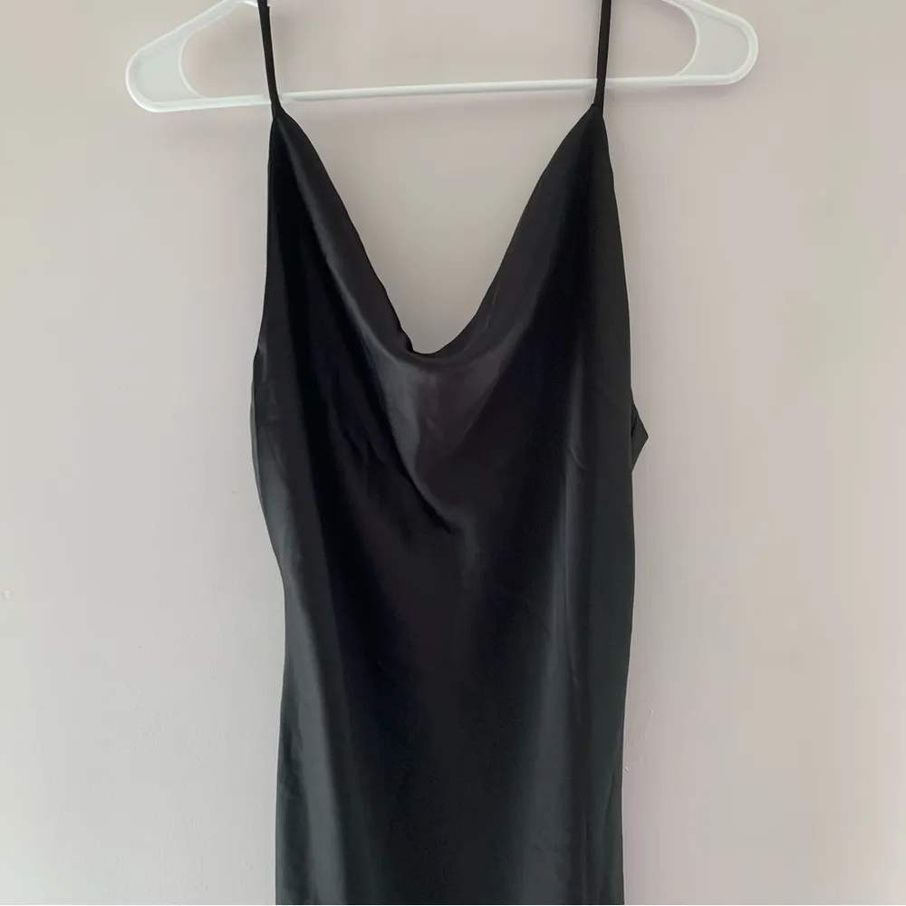 Princess Polly Black Maxi Satin Cowl Neck Dress - Image 3