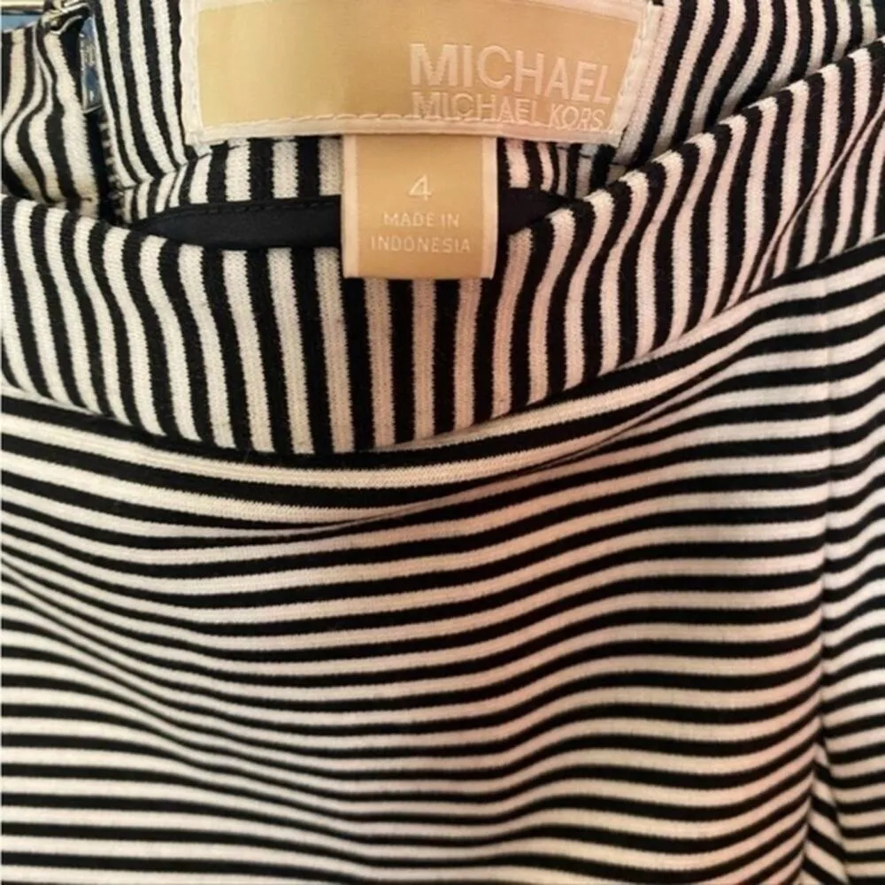 Michael Michael Kors Striped A-Line Mini Skirt 4 - Image 5