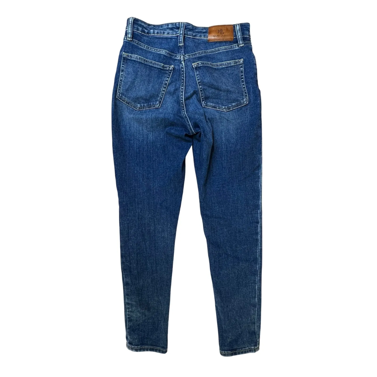 Lauren Ralph Lauren Super Stretch Ankle Blue Jeans 2 Mom Jean Casual MSRP $115‎ - Image 9
