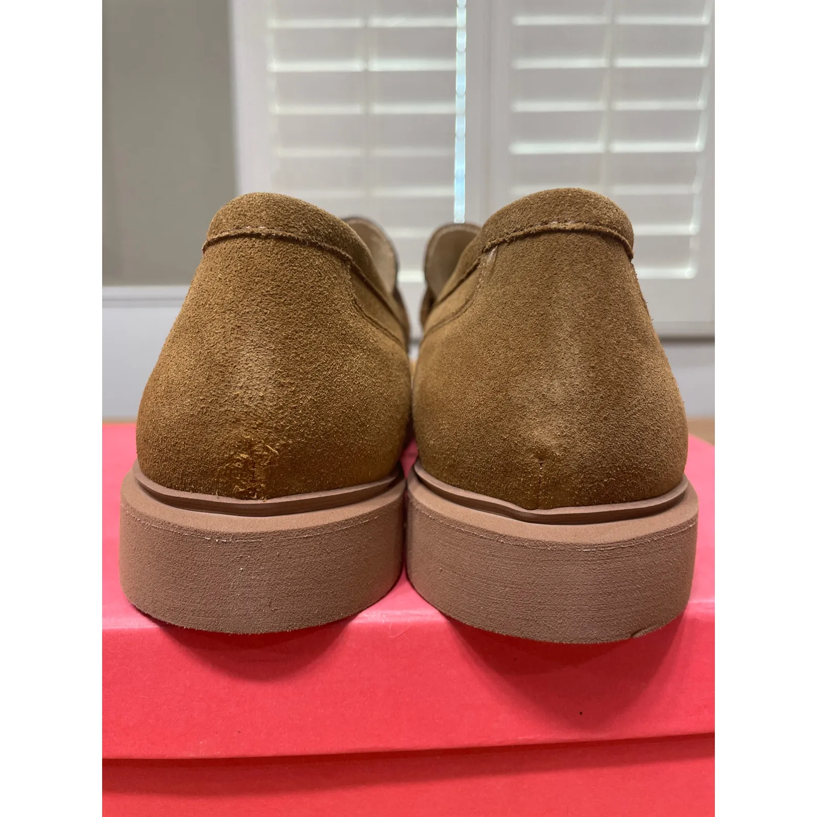 Vaneli Kimmo Loafers Tobacco Nival Suede Size 8 Comfy Moccasin Sihouette Tan - Image 7