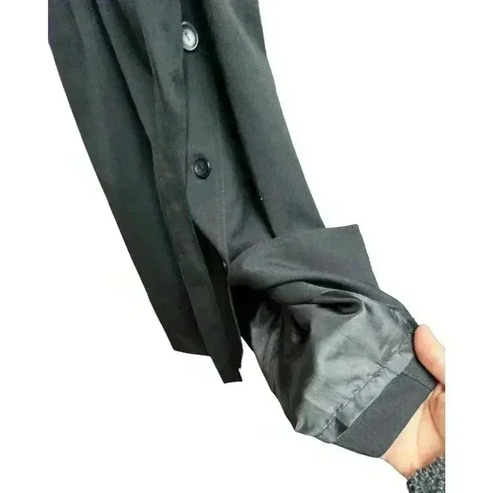 Pendleton Black Shift Belted Dress 100% Virgin Wool Career Fully Lined - Image 7