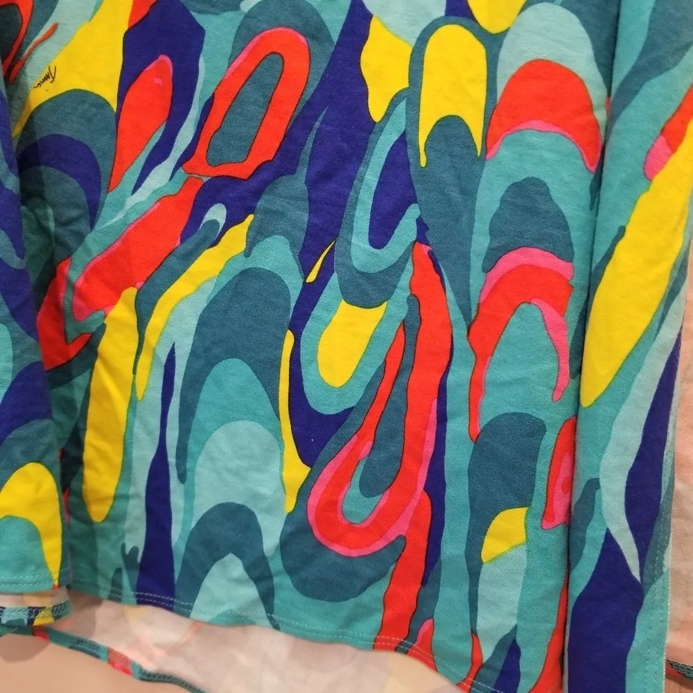 {M} Trina Turk Sarong Swim Cover Up Multiple Ways To Wear Bright Multicolored - Image 5