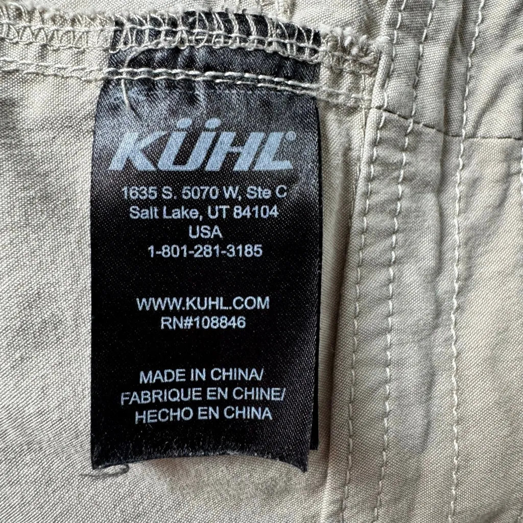 Women's KÜHL Splash 11” Cargo Shorts Size 14 Khaki Tan - Image 10