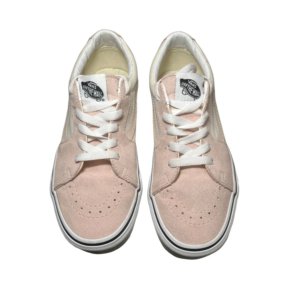 Vans Old Skool Pink Cream Suede Sneakers Women’s 7.5 Men’s 6 EUC - Image 2