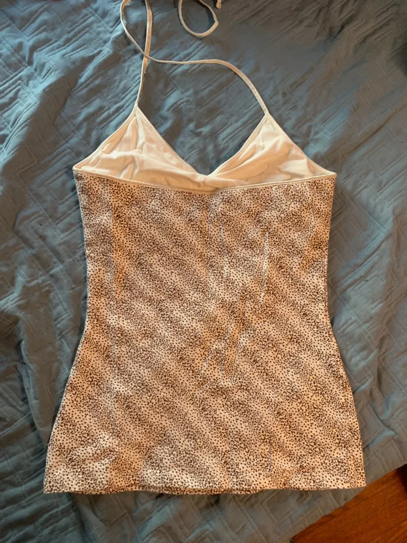 basic leopard stretch halter top - Image 10