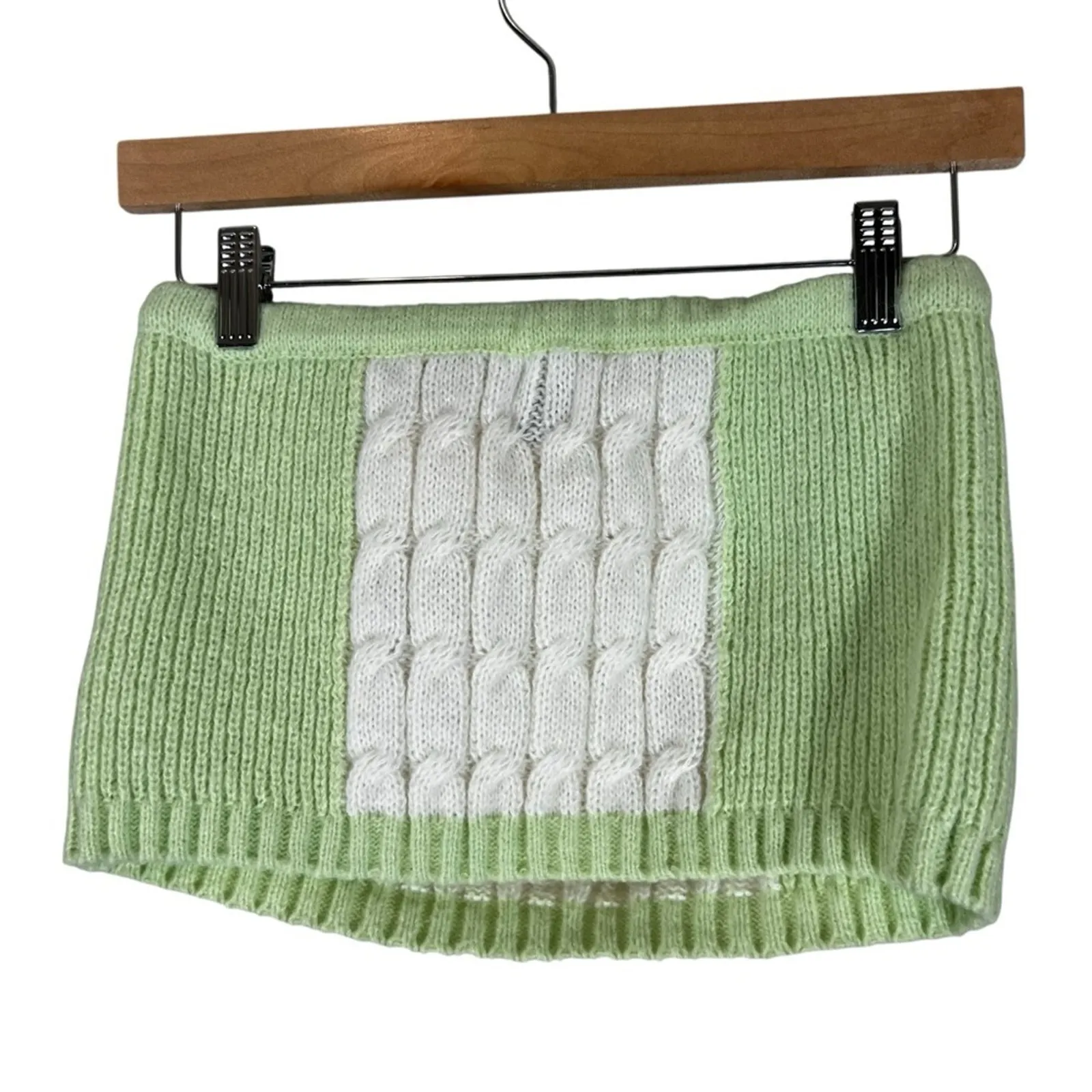 NWT Princess Polly Artesia Tube Top Womens M/L Green Strapless Coquette Twee - Image 3