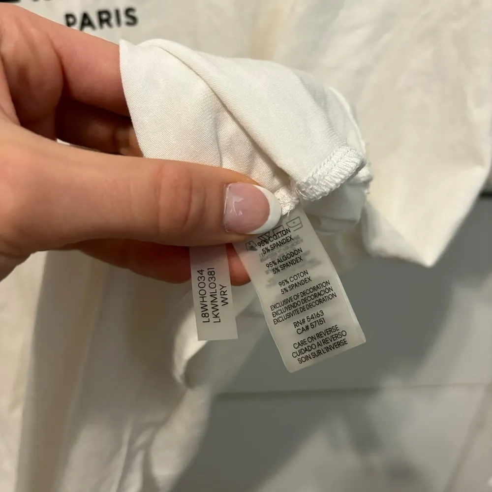 Karl Lagerfeld White Beaded T Shirt - Image 6