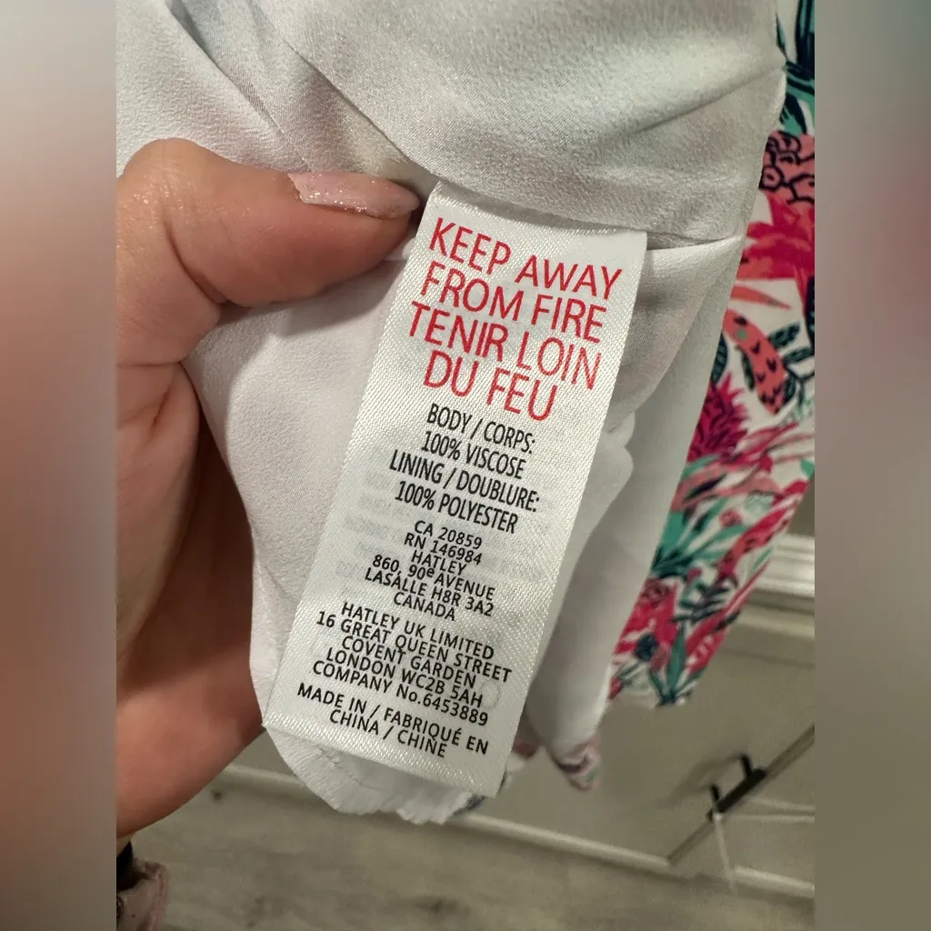 NWT Hatley Meghan Dress Print Pineapple Smoothie Size M - Image 7