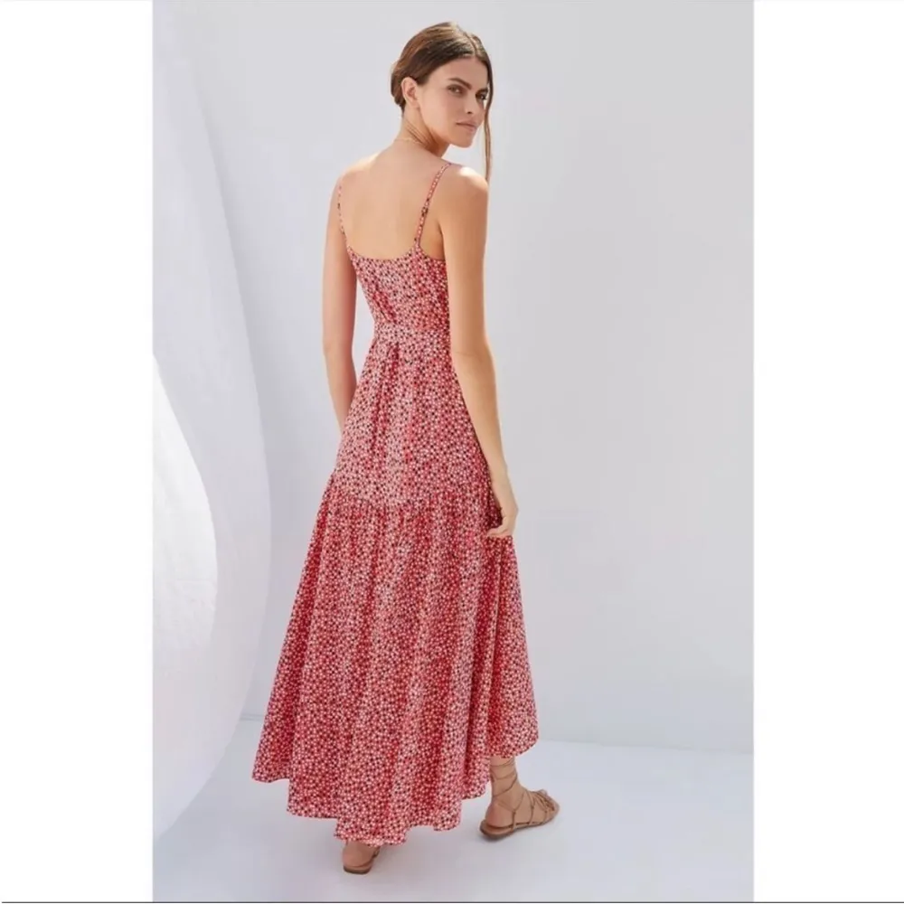 NWT  Hutch Polka Dot Flutter High Low V-Neck Wrap dress - Image 4