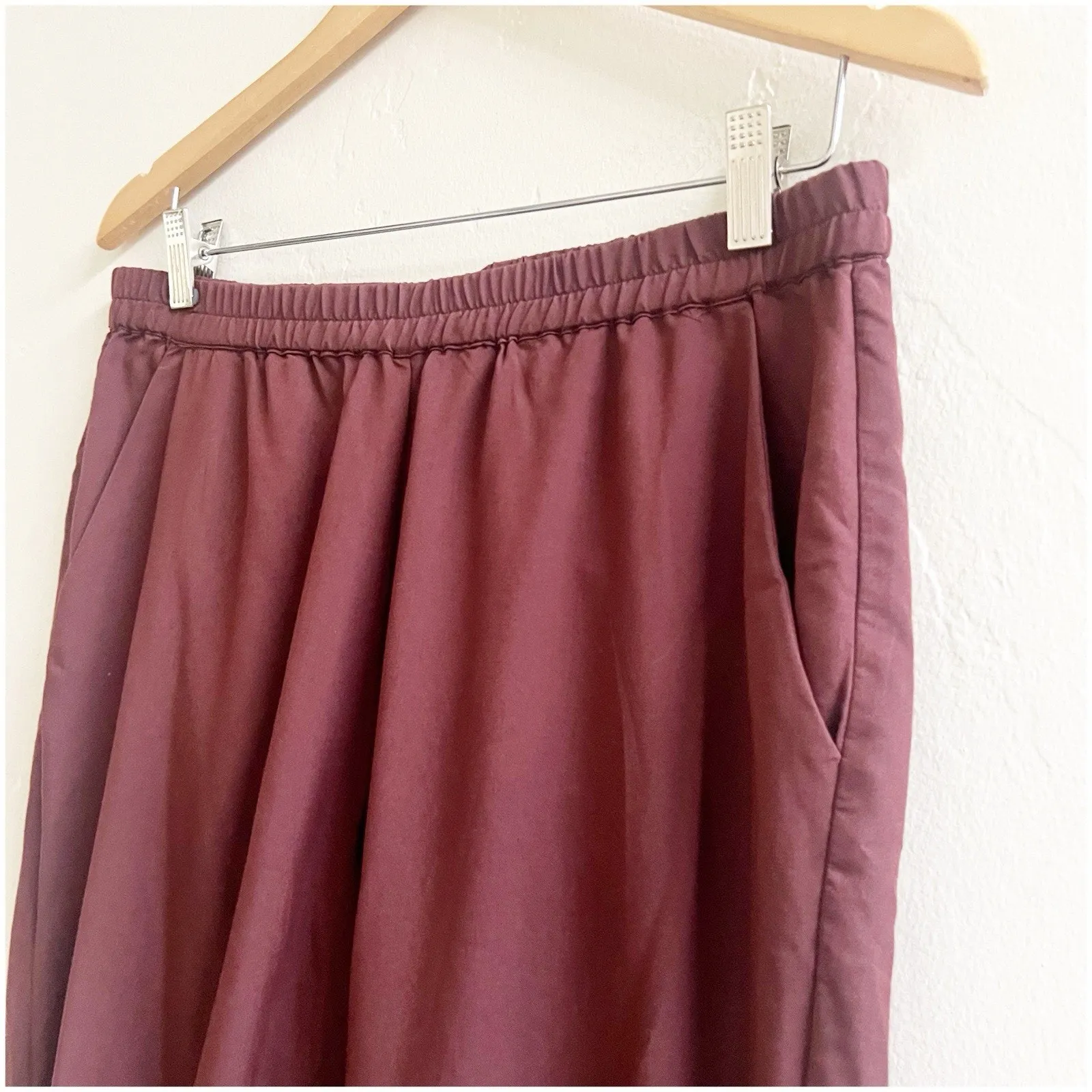Marine Layer Allison Pant Curve Hem Pants Size Large Brown Pull On Beach Hip - Image 7