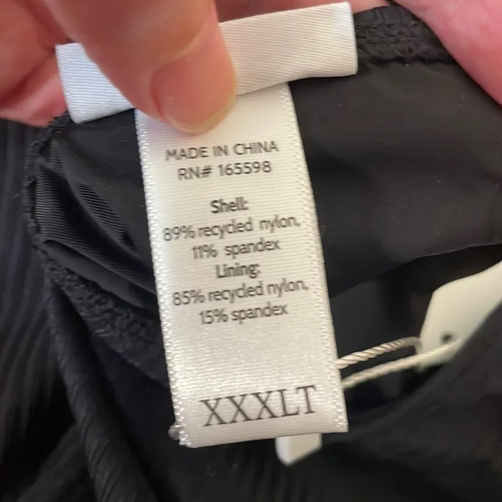 Andie The Tulum Rib One‎ Piece LT Swimsuit Black Plus Size XXXL Tall NWT - Image 5