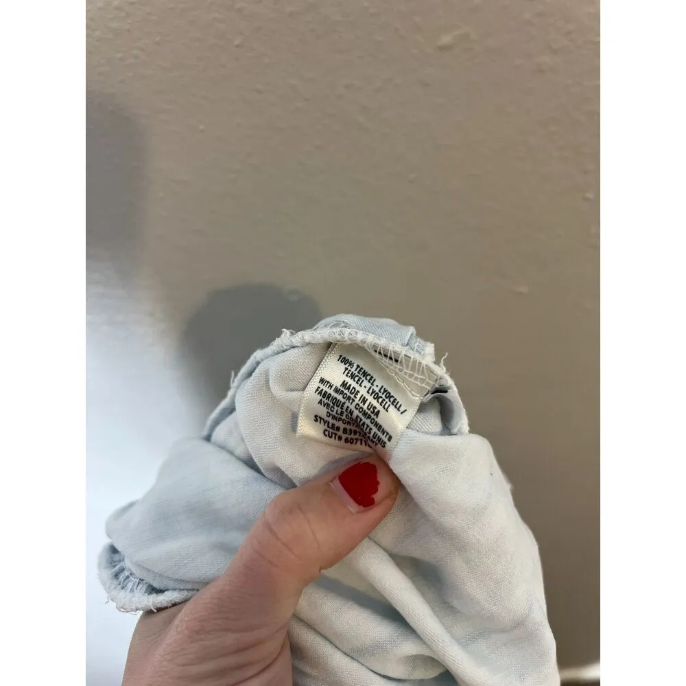 Bella Dahl 100% Lyocell Blue Pull On Shorts Womens Sz S Comfortable Soft - Image 6