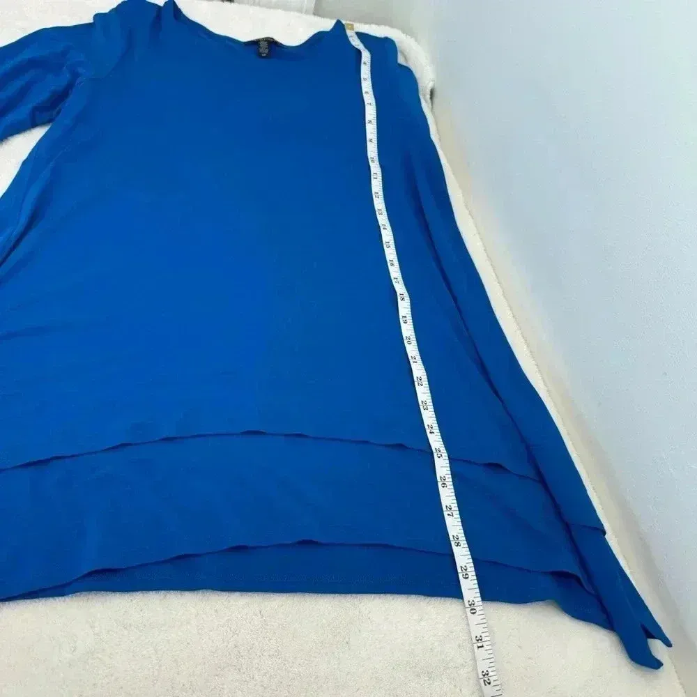 Eileen Fisher Lightweight Viscose Jersey Jewel Neck Tunic, Catalina, SP - Image 11