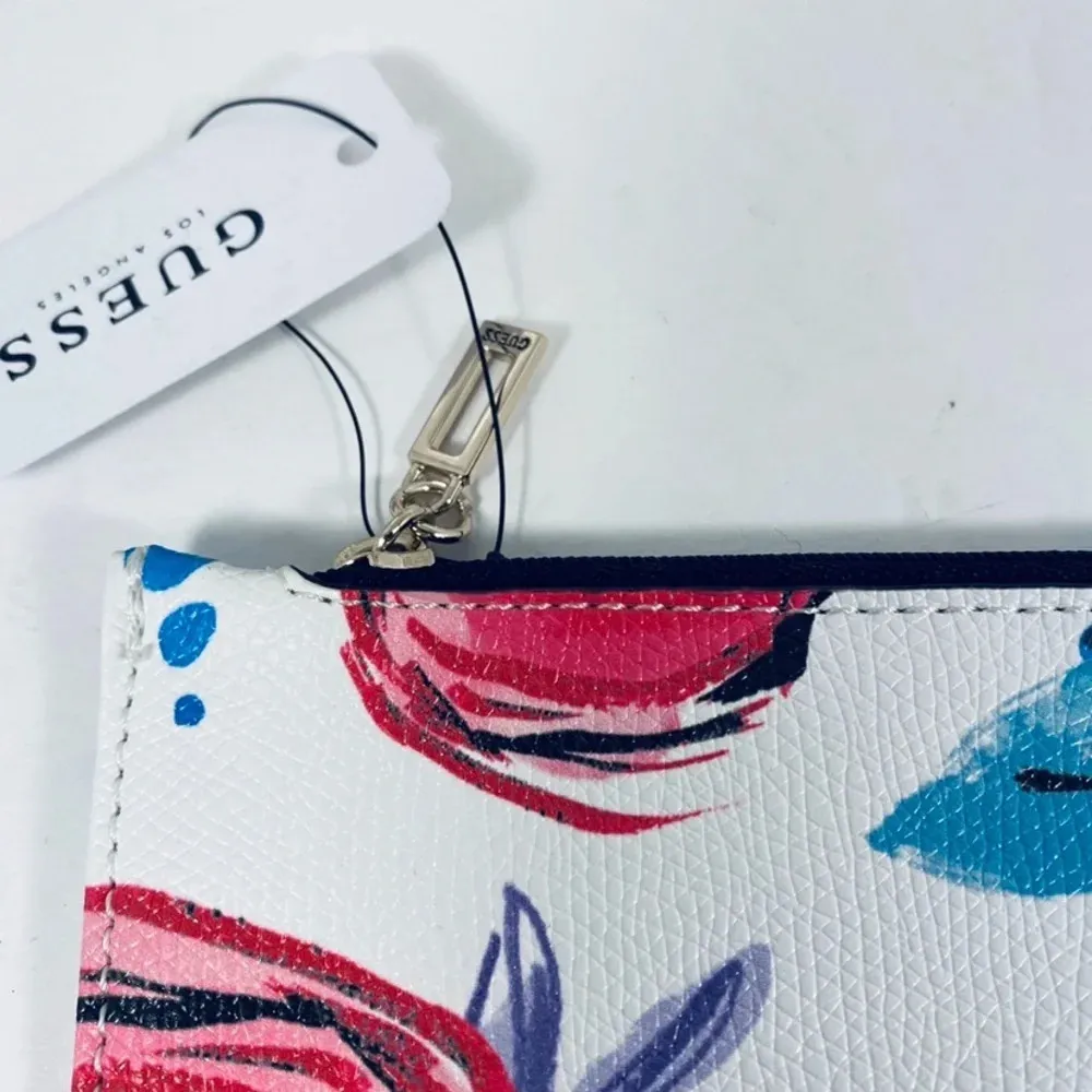 Guess  White & Floral Flat Wallet/Pouch - Image 8