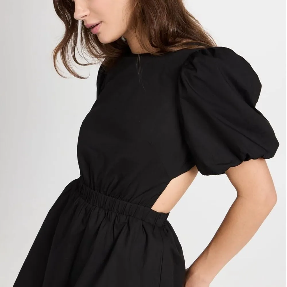 English Factory Little Black‎ Cut-Out Poplin Mini Dress Pockets Size - Image 14