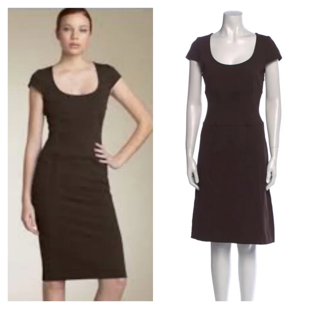 Diane Von Furstenberg Scoop Neck Knee-Length Dress Size: M | US 6- - Image 2