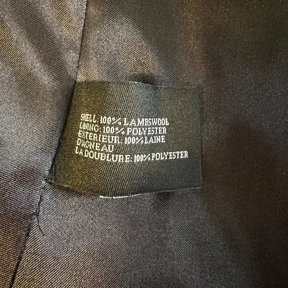 George Simonton Studio Designer Black Wool Peacoat. Sz: 10 Petite. Size 10P - Image 8