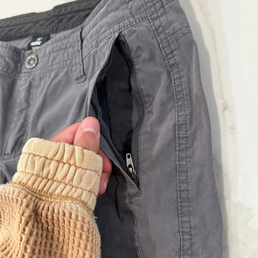 Kuhl Spire Roll Up Utility Pants Women's 8 Gray Stretch Hiking Outdoors Gorpcore - Image 2