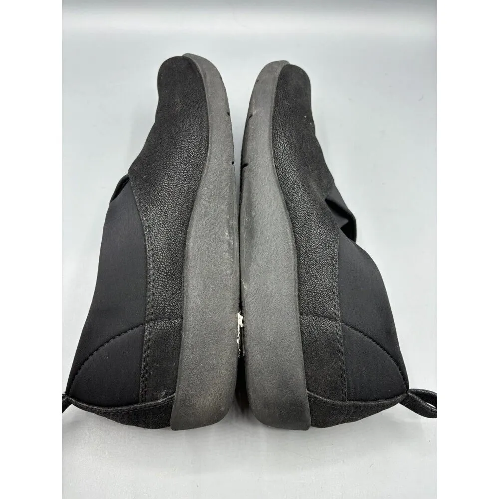 Clarks‎ Cloudsteppers Womens Comfort Shoes Sz 9 Slip On Black Loafers Casual - Image 7