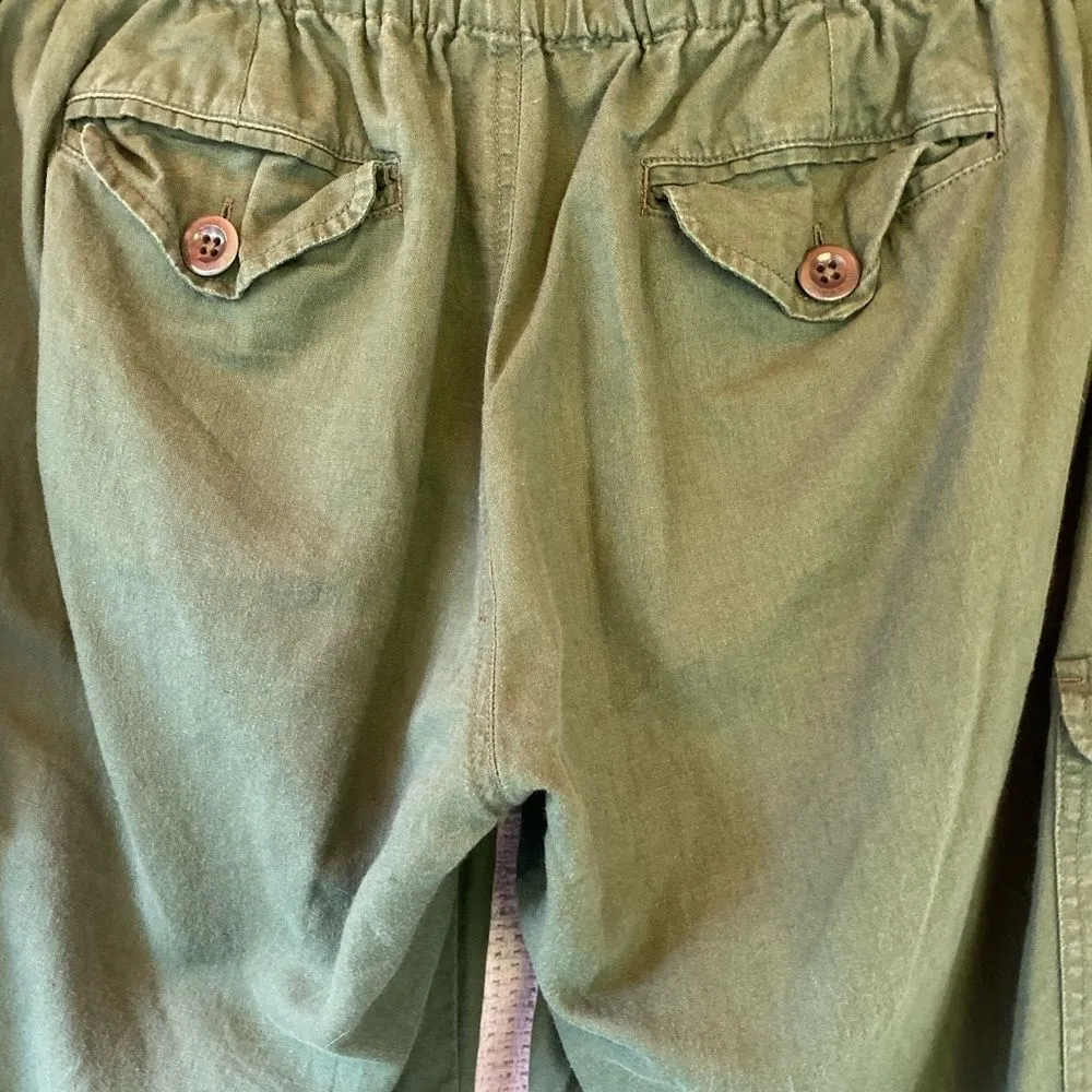 J. Crew‎ Linen Blend Pants Green - Image 8
