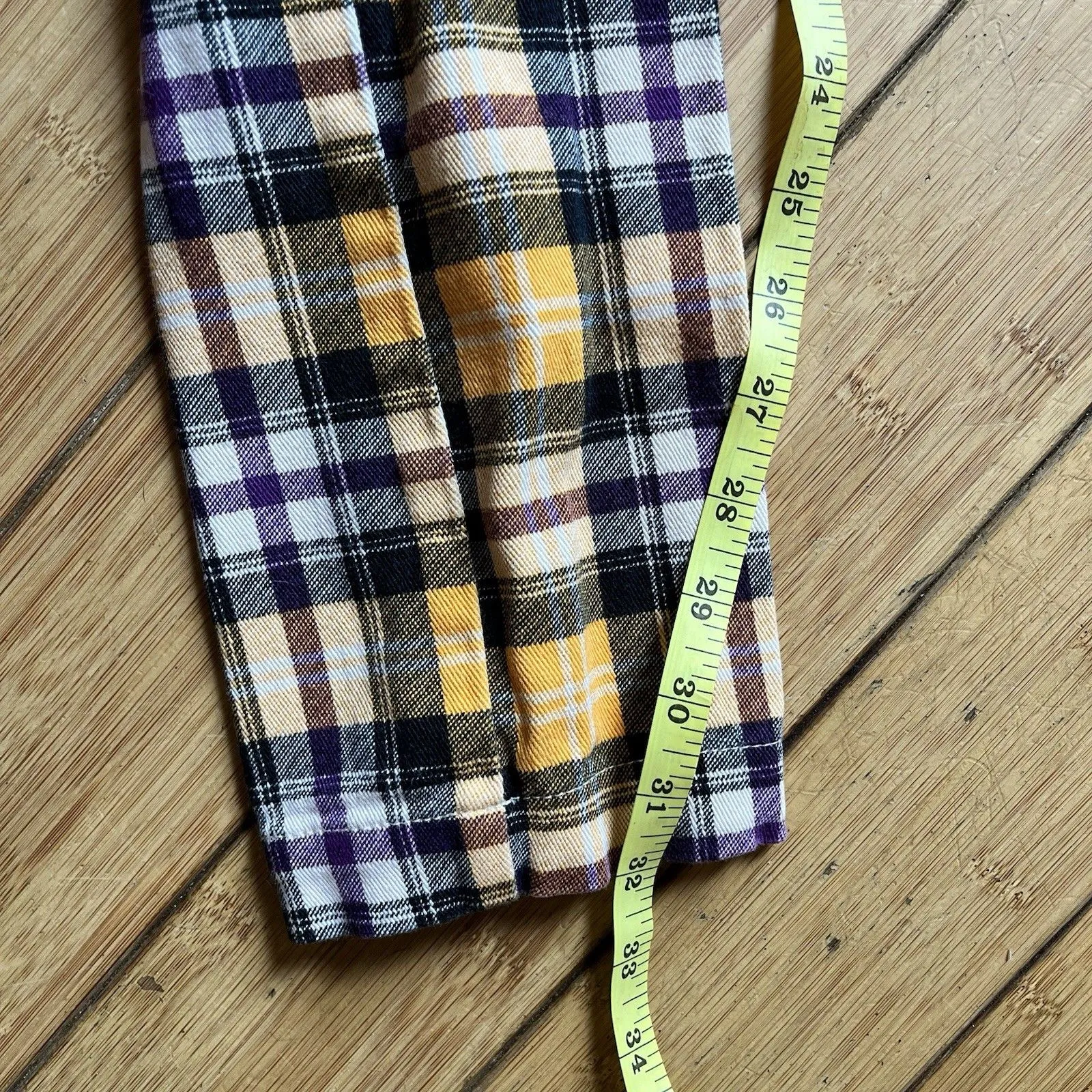 Urban Outfitters Tan Plaid Pants Skinny Academia Preppy Women’s Sz Small EUC - Image 8