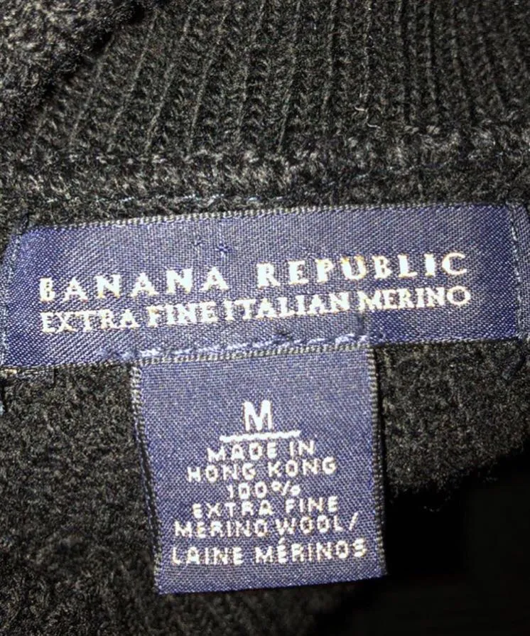 Banana Republic black turtleneck sweater - Image 5