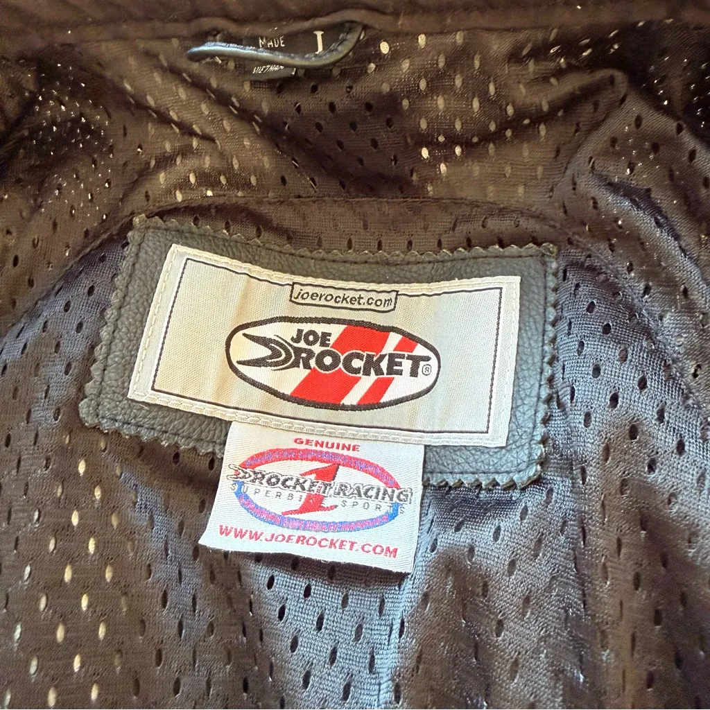 Joe Rocket Women's Radar Leather Jacket Large Black - Image 4