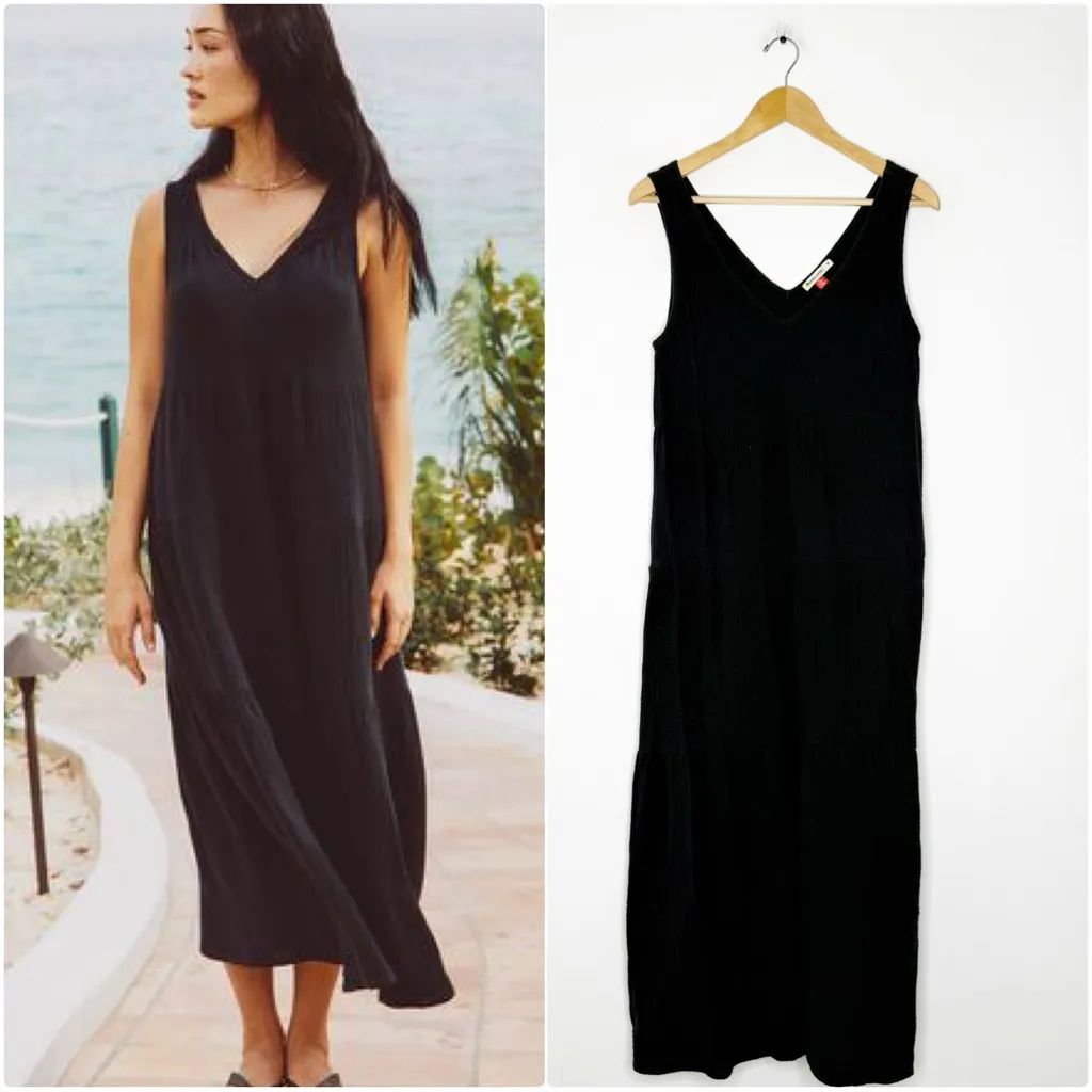 Marine Layer Corinne Midi Dress Cotton Gauze Size Medium - Image 2