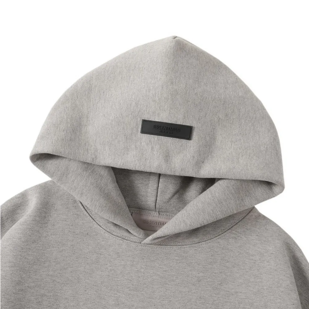 ESSENTIALS FEAR FOG GOD DARK OATMEAL PULLOVER HOODIE SIZE S - Image 3