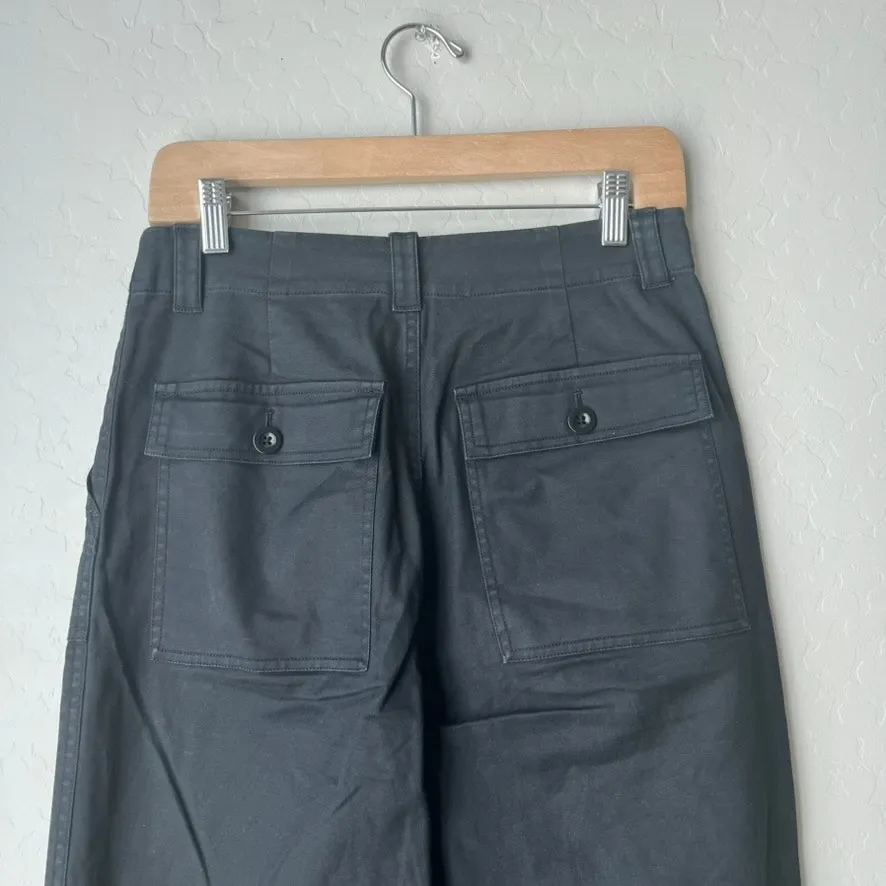 Jenni Kayne Pants Ranger Black Straight Leg High Rise‎ Utility Pants Size 4 - Image 9