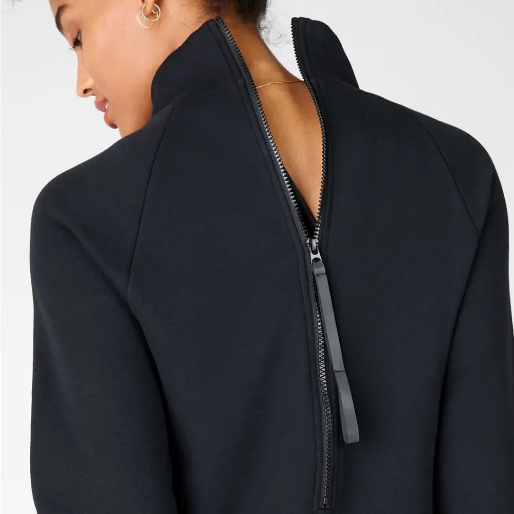 Fabletics Black Zaylee Funnel Neck II Tunic Sweatshirt - Image 3