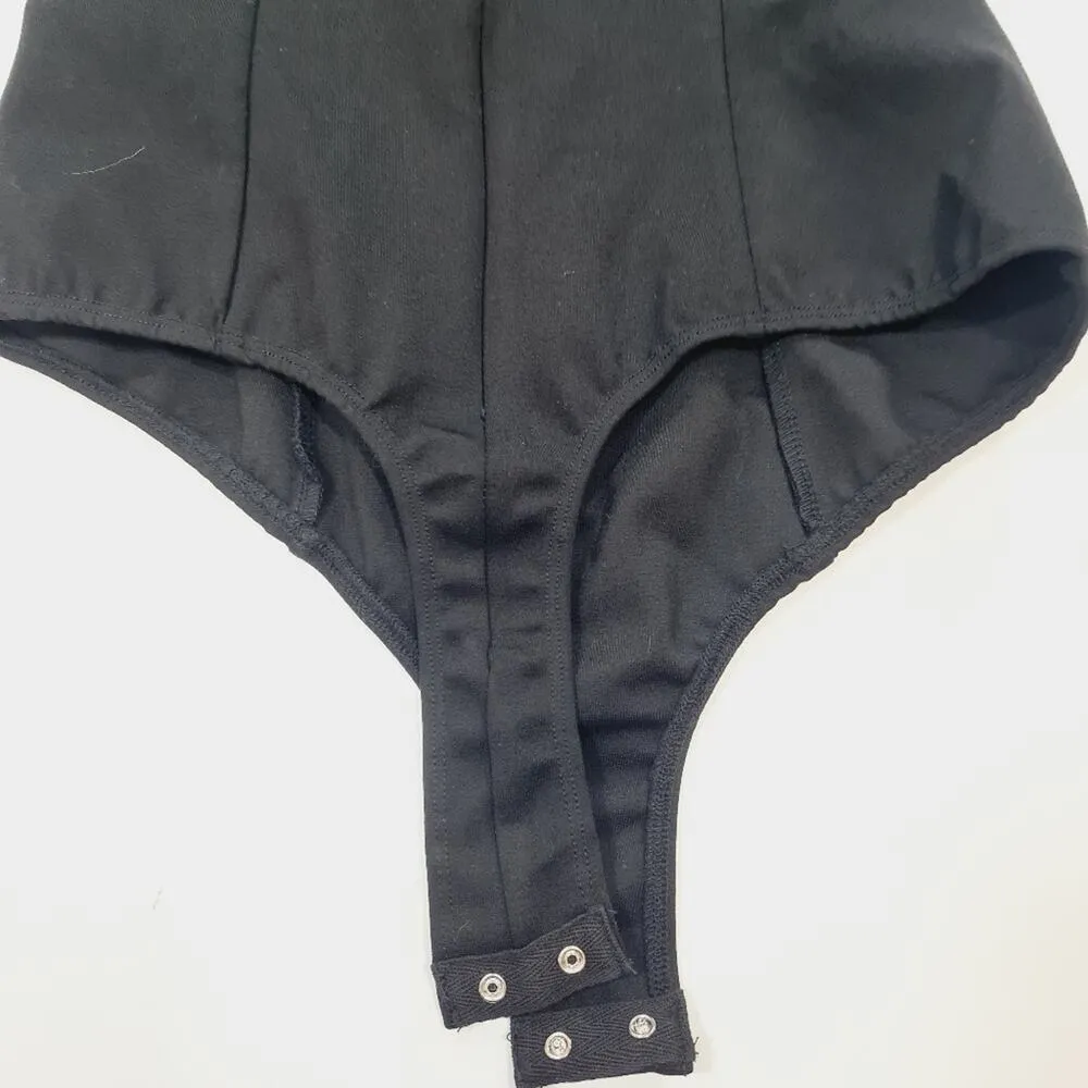 Superdown Gianna Sweetheart Bodysuit in Black Small - Image 7