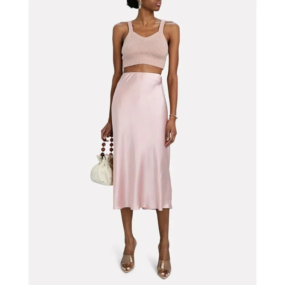 SABLYN Joyce Cashmere Ribbed Knit Top in Peony Pink XSmall New Mélange bralette Size XS - Image 13