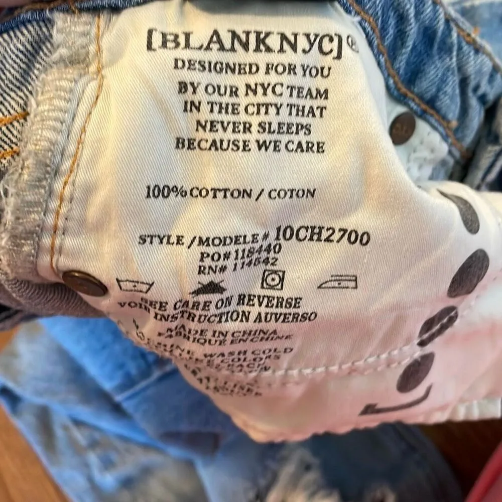 Blank NYC The Baxter ribcage straight distressed knee jeans 28 - Image 10