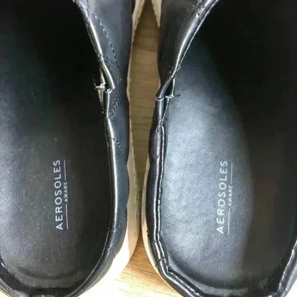 AEROSOLES Ella Slip-On black Sneaker sz 8 - Image 3